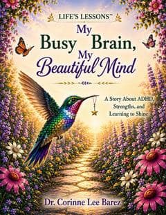 Cover of "My Busy Brain, My Beautiful Mind" by Dr. Corinne Hickson Barez